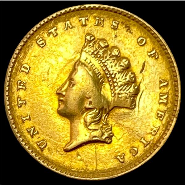 1855 Rare Gold Dollar CLOSELY UNCIRCULATED