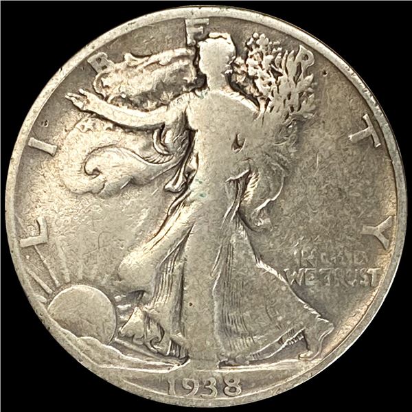 1938-D Walking Liberty Half Dollar LIGHTLY CIRCULATED