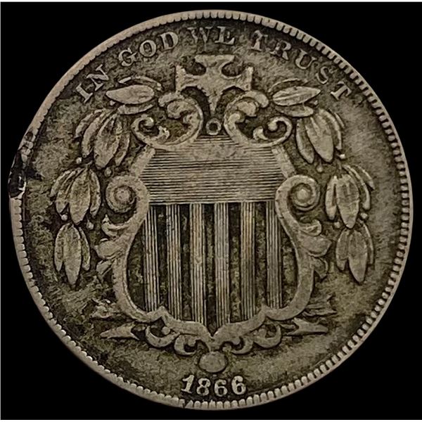 1866 Shield Nickel LIGHTLY CIRCULATED