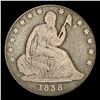 Image 1 : 1838 Seated Liberty Quarter NICELY CIRCULATED