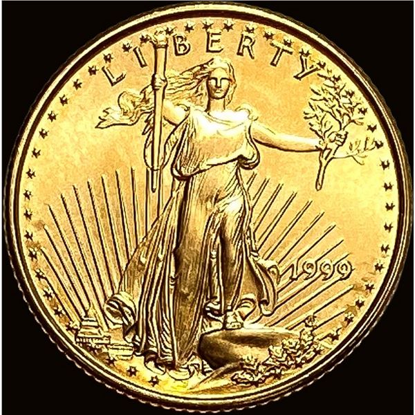 1999 1/10oz $5 Gold Eagle SUPERB GEM BU