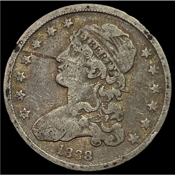 1838 Capped Bust Quarter NICELY CIRCULATED