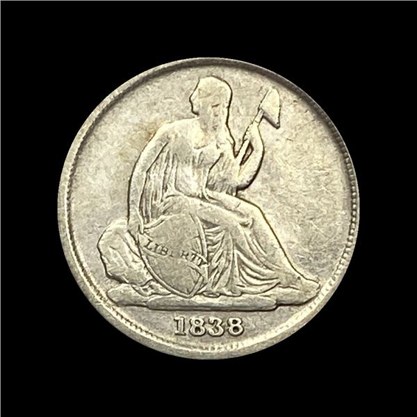 1838-O Seated Liberty Dime NICELY CIRCULATED