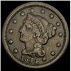 1844 Braided Hair Large Cent LIGHTLY CIRCULATED
