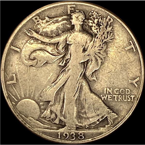 1938-D Walking Liberty Half Dollar NICELY CIRCULATED