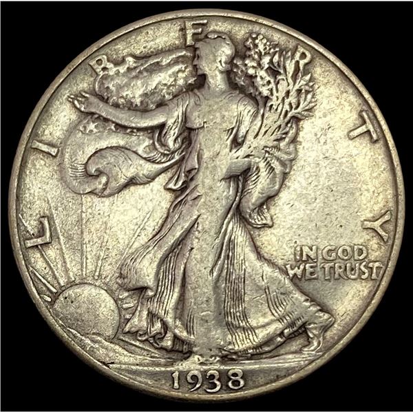 1938-D Walking Liberty Half Dollar LIGHTLY CIRCULATED