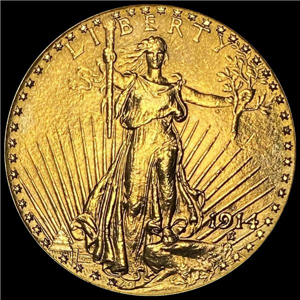 1914-D $20 Gold Double Eagle UNCIRCULATED