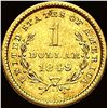 Image 2 : 1849 Rare Gold Dollar CLOSELY UNCIRCULATED