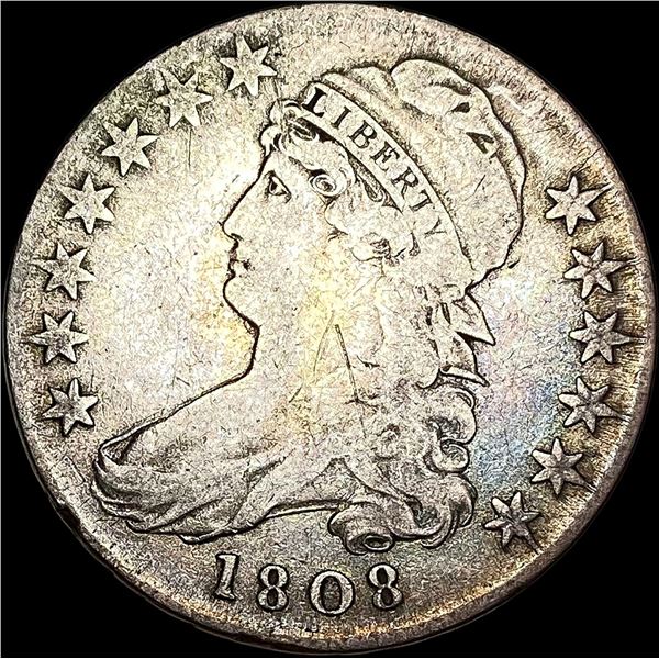 1808 Capped Bust Half Dollar LIGHTLY CIRCULATED