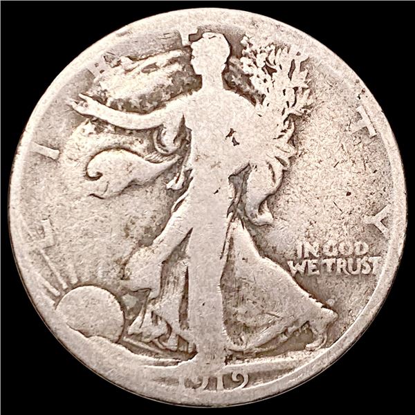 1919-D Walking Liberty Half Dollar NICELY CIRCULATED