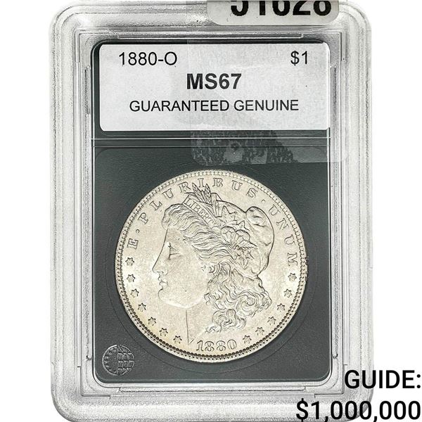 1880-O Morgan Silver Dollar  MS67