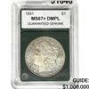 Image 1 : 1891 Morgan Silver Dollar  MS67+ DMPL