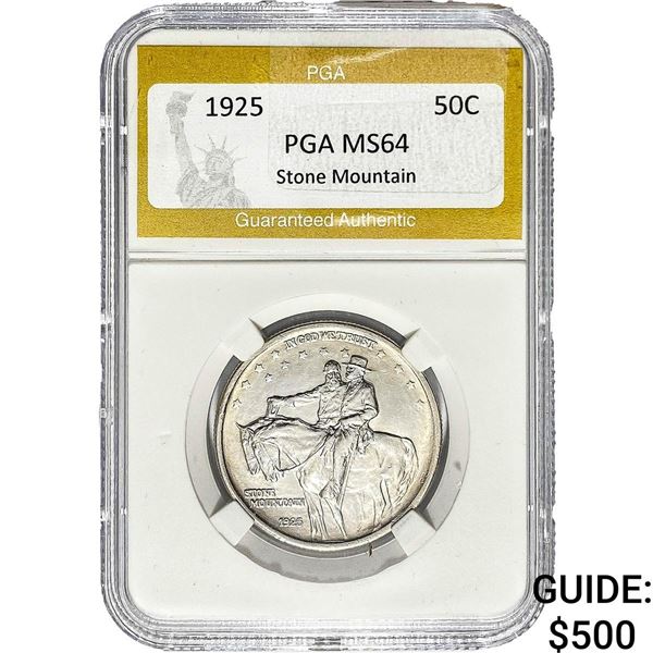 1925 Stone Mountain Half Dollar PGA MS64