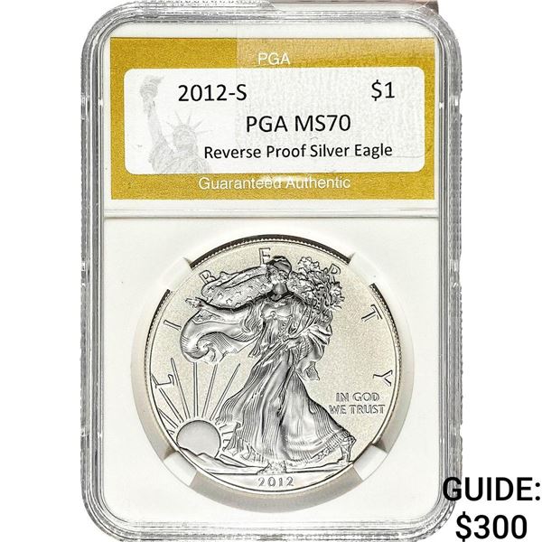 2012-S Silver Eagle PGA MS70