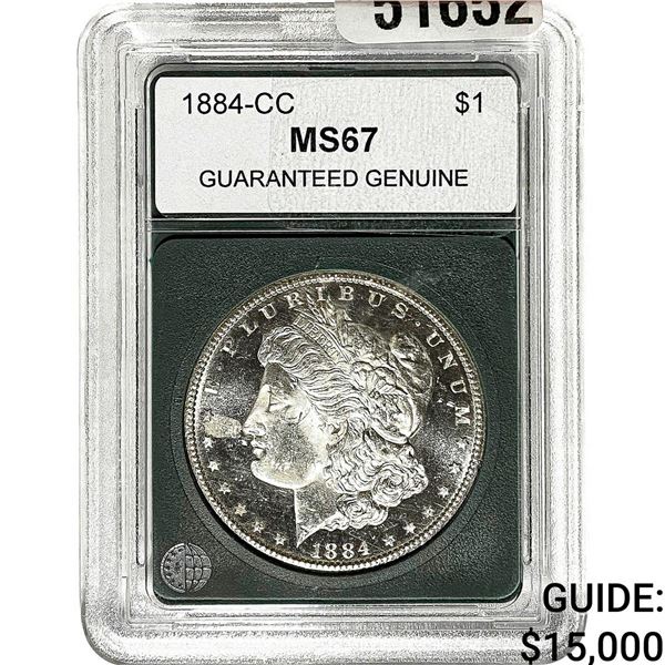 1884-CC Morgan Silver Dollar PGA MS67