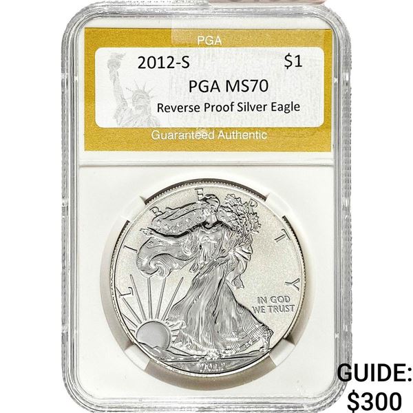 2012-S Silver Eagle PGA MS70
