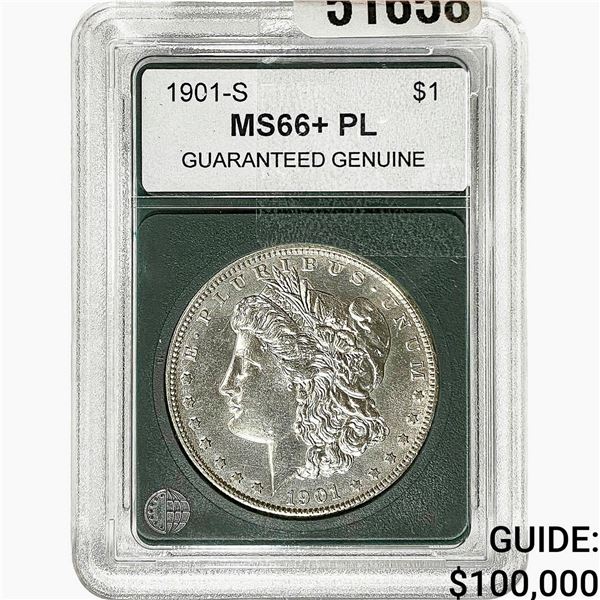1901-S Morgan Silver Dollar  MS66+ PL