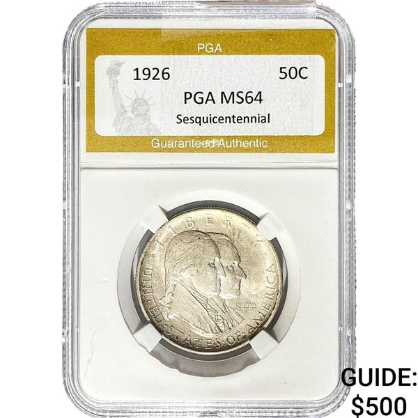 1926 Sesquicentennial Half Dollar PGA MS64