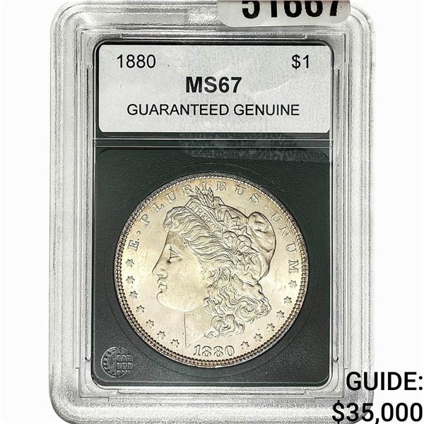 1880 Morgan Silver Dollar  MS67