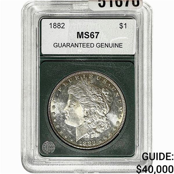 1882 Morgan Silver Dollar  MS67