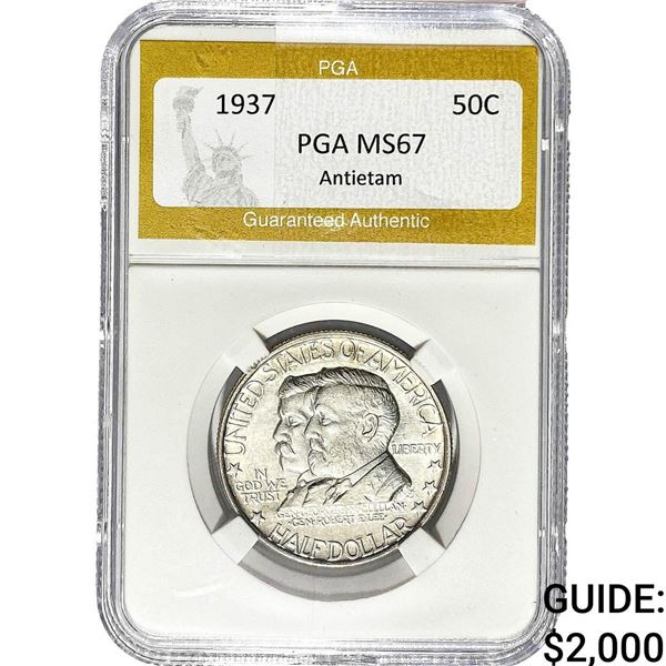 1937 Antietam Half Dollar PGA MS67