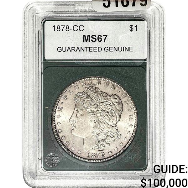 1878-CC Morgan Silver Dollar  MS67