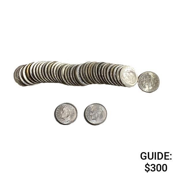 [40] 1951-1952 Roosevelt Dime   Roll