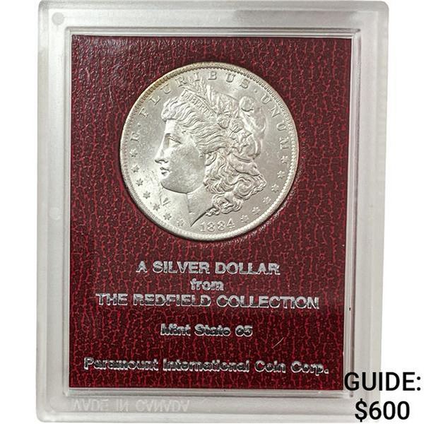 1884-O Morgan Silver Dollar REDFIELD MS65