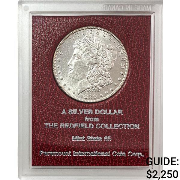 1880-O Morgan Silver Dollar REDFIELD MS65
