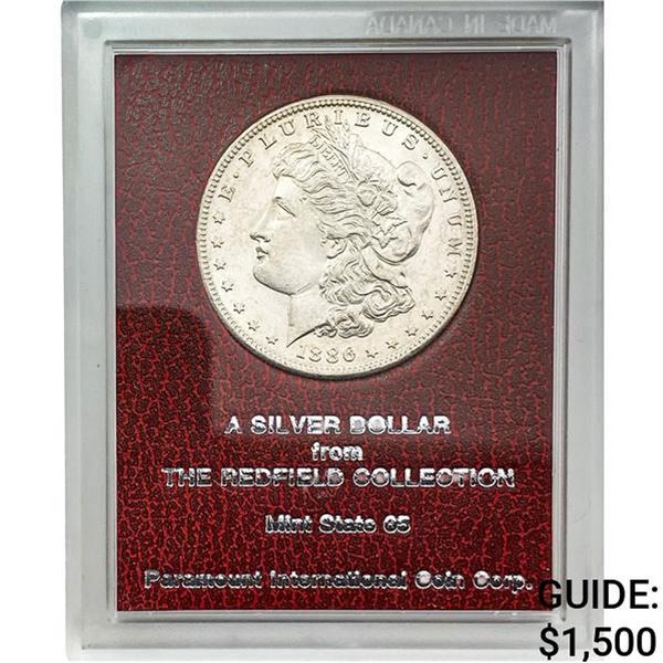 1886-S Morgan Silver Dollar REDFIELD MS65