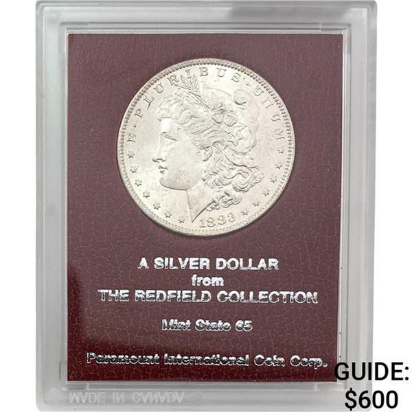1883-O Morgan Silver Dollar REDFIELD MS65