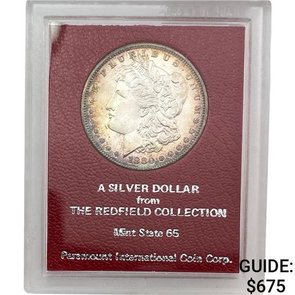 1880-S Morgan Silver Dollar REDFIELD MS65