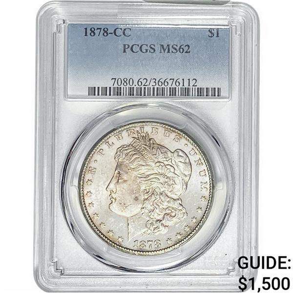 1878-CC Morgan Silver Dollar PCGS MS62