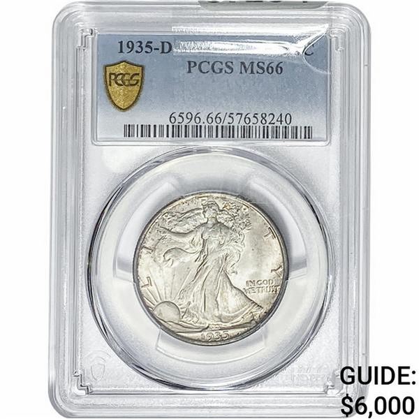 1935-D Walking Liberty Half Dollar PCGS MS66