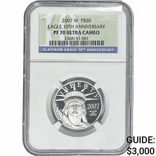 2007-W 1/2oz Platinum $50 Eagle NGC PF70 UC