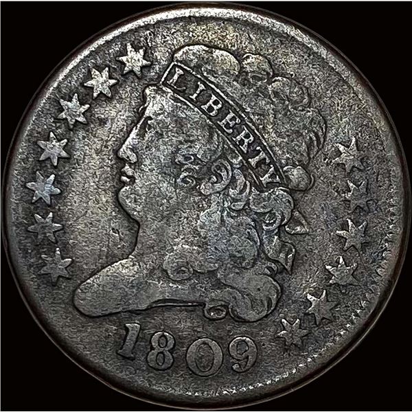 1809 Classic Head Half Cent LIGHTLY CIRCULATED