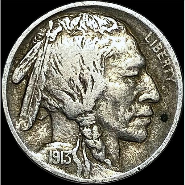 1913-S Buffalo Nickel Type 1 LIGHTLY CIRCULATED