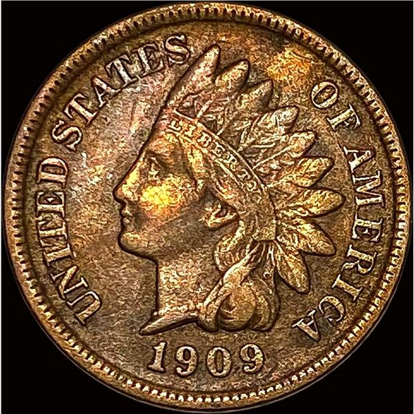 1909-S Indian Head Cent ABOUT UNCIRCULATED