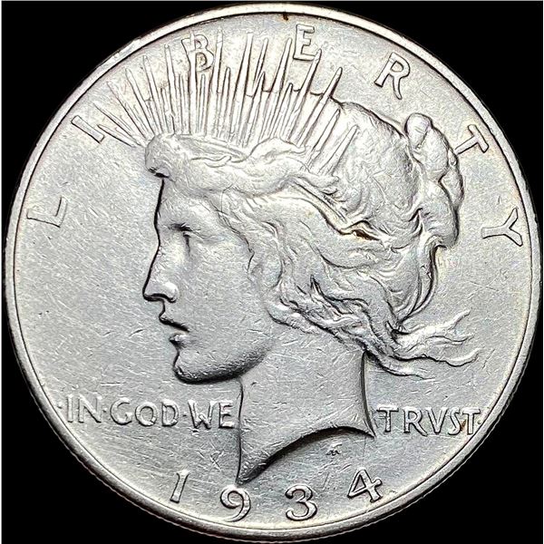 1934-D Silver Peace Dollar CLOSELY UNCIRCULATED