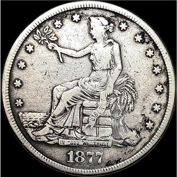 1877-S Silver Trade Dollar LIGHTLY CIRCULATED