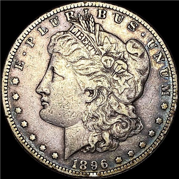 1896-S Silver Morgan Dollar Toned LIGHTLY CIRCULATED