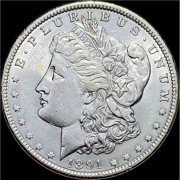 1891 Morgan Silver Dollar CLOSELY UNCIRCULATED