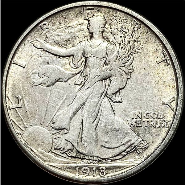 1918-S Silver Walking Liberty Half Dollar UNCIRCULATED