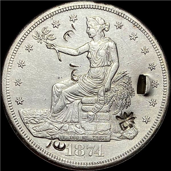 1874-S Silver Trade Dollar HIGH GRADE CHOP