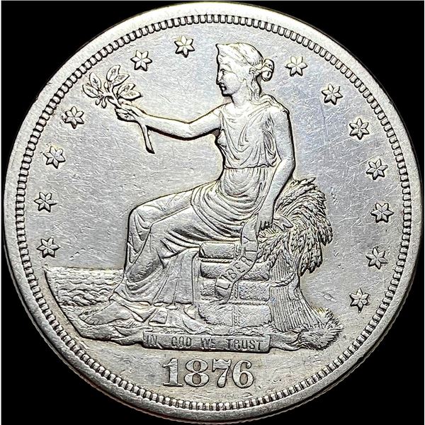 1876-S Silver Trade Dollar ABOUT UNCIRCULATED