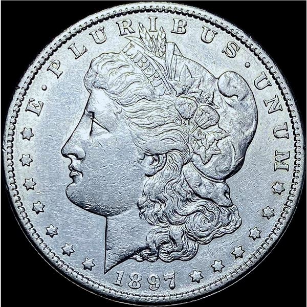 1897-S Silver Morgan Dollar CHOICE AU