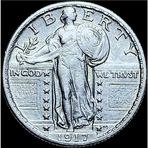 1917 Type 2 Standing Liberty Quarter CHOICE BU