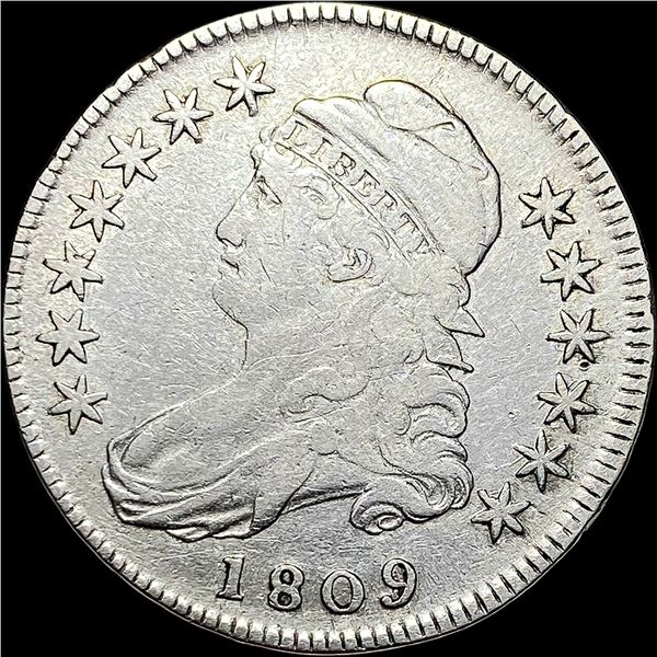 1809 Capped Bust Half Dollar CLOSELY UNCIRCULATED