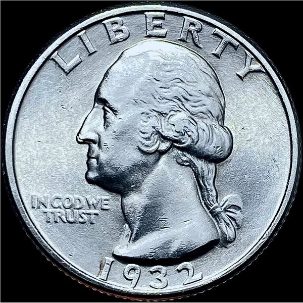 1932 Silver Washington Quarter GEM BU
