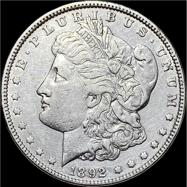 1892 Silver Morgan Dollar CLOSELY UNCIRCULATED
